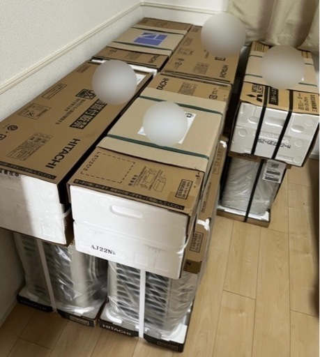 ⑤【保証付】新品エアコン　取付工事費込み　家電 季節、空調家電 エアコン