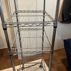※引渡し終了※ルミナス スチールラック 幅60cm 4段 幅61×奥行46×高さ156.5cm 収納家具の画像