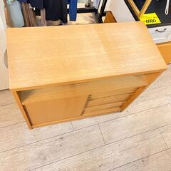 コスガ タモ材 天然木 サイドボード 0350 収納 キャビネット
