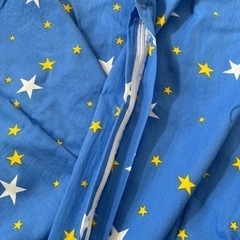 子供用　掛け布団カバー　綿　ハンドメイド　未使用品の画像