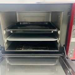 ☆HITACHI 日立 過熱式蒸気オーブンレンジ ヘルシーシェフ 23L MRO-JT230 レッド 動作確認品 2021年製 USED 家電 キッチン家電 オーブンレンジの画像