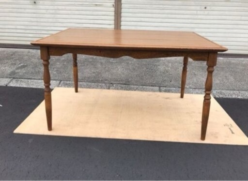 （引取者様決定）木製 ダイニングテーブル 幅128cm×奥行82cm×高さ71cm
