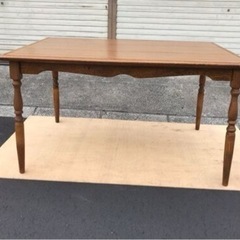 （引取者様決定）木製 ダイニングテーブル 幅128cm×奥行82...
