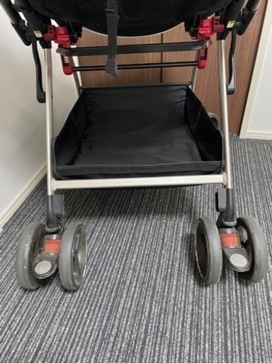 受渡予定者あり ベビーカー　アップリカ　Aprica　オプティア　クッション　ブラック