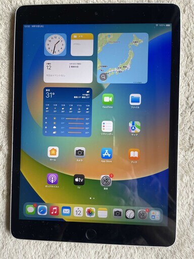 iPad 第９世代 10.2インチA2602 Wi-Fi silver ６４GB  バッテリー１００%