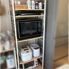 レンジ台　レンジボード　レンジラック　キッチンボード　炊飯器置き　の画像