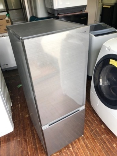福岡市内配送設置無料　2019年式　日立 HITACHI RL-154KA S [冷蔵庫 （154L・右開き） 2ドア メタリックシルバー]