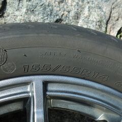 155/55R14　アルミ＋MAXTREK 9部山 \'22年のタイヤ