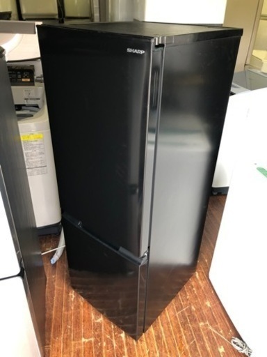 福岡市内配送設置無料　2023年式　シャープ 179L 2ドア冷蔵庫 e angle select ブラック系 SJ18E2B