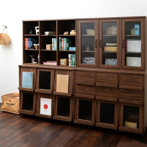 カフェ風収 食器棚 納家具 収納家具 本棚