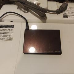 中古　ポータブルHDD　500GB　HDPC-U500BR　IODATA　 ビターブラウンの画像
