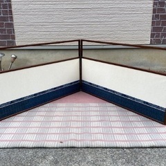 茶道具 風炉先屏風 冬・夏兼用 両面使用可能 紙箱付 間仕切り 衝立 結界 茶室仕切り パーテーション 和家具 の画像