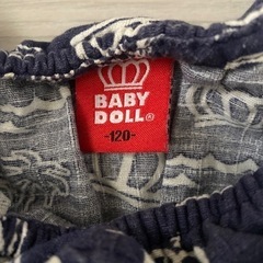 〈BABY DOLL〉紺ワンピース120の画像