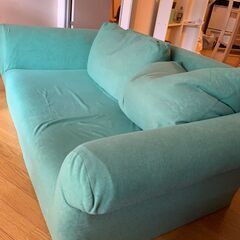 二人掛けソファ　カウチベッドとしての使用可の画像
