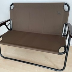 タラスブルバワイドベンチ２人掛け〔キャンプ〕