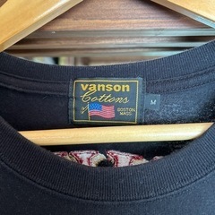 【古着 VANSON】長袖T-シャツ メンズの画像