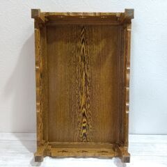 鉄刀木/花台/花瓶台/盆栽/香炉/木製/天然木/唐木/銘木/タガヤサン/卓/飾り/インテリア/床の間/W55㎝×D36㎝×H13㎝/E0DP0119の画像