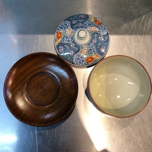 【引き取り限定】中古品　湯呑み5個セット　三峰　有田焼　茶器　
