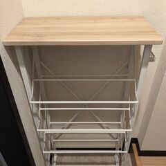 【美品★横幅49cm】シューズラック