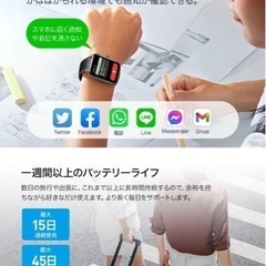 新品✨ スマートウォッチ Bluetooth 5.3 スポーツウォッチ 腕時計 通話機能の画像