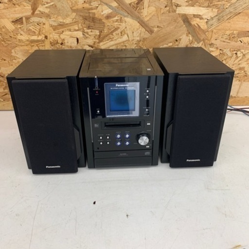 Panasonic　CD/MDコンポ　SA-PM37MD 黒 ※2400010377952