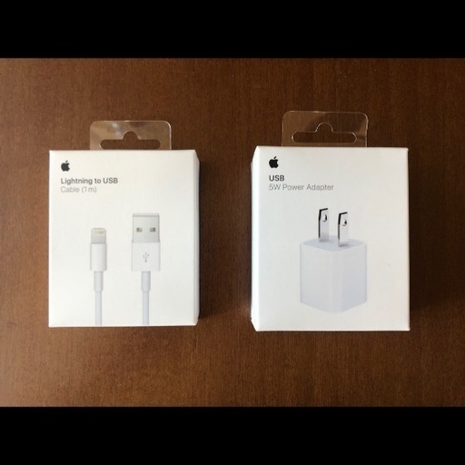 Apple Lightning ケーブル1m\u00265W USBアダプター