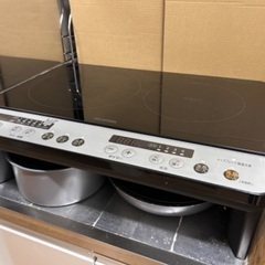 [受け渡し者決定しました🙇] IHクッキングヒーター　２口　アイ...