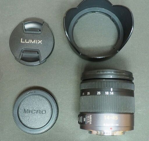 M4/3 LUMIX G VARIO 14-45mm F3.5-5.6 ASPH MEGA O.I.S. レンズのみ 中古品