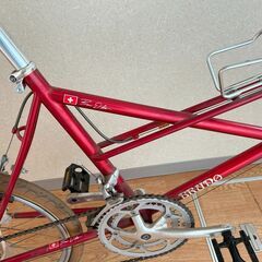 BRUNO ミニベロ 20インチ 8段 ブルーノ 自転車 赤系 レッド RED