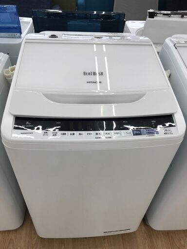 ★ジモティ割あり★ HITACHI 洗濯機 8.0kg 年式2017 動作確認／クリーニング済み KJ4919