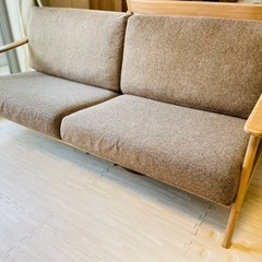 【最終値引き】北欧風家具 3人掛けソファー