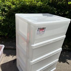 リサイクルショップどりーむ天保山店　No12765　衣類収納　4段収納　美品　超軽量　汎用性抜群　大量収納の画像