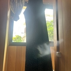 キャミワンピース　黒水玉　3L マタニティにも