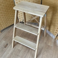 【引取】折りたたみ式 木製 脚立