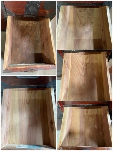 ☆時代箪笥 和家具 和箪笥 4段 横幅約106cm奥行き約42cm高さ約91cmレトロ 直接保管品 古民家 