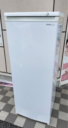 SHARP シャープ 1ドア ノンフロン冷凍庫 FJ-HS17X-W ホワイト 167L 6段 フリーザー 冷凍ストッカー 2016年製 動作品
