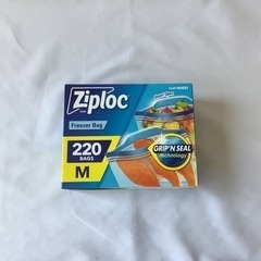 ジップロックフリーザーバッグ Mサイズ220枚入の画像
