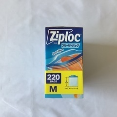 ジップロックフリーザーバッグ Mサイズ220枚入の画像