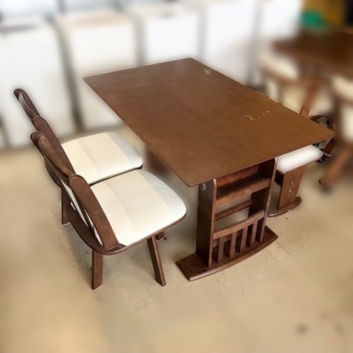 テーブル チェア ベンチ セット 家具 ダイニングセット ダークブラウン