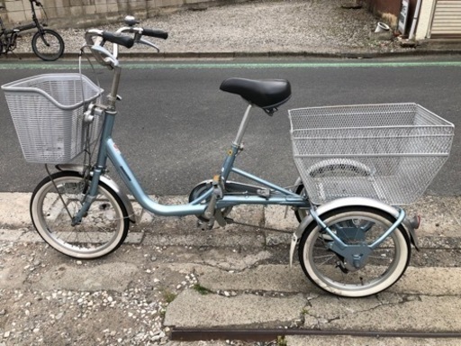 【整備済】ブリヂストン　大人用三輪車　ワゴン