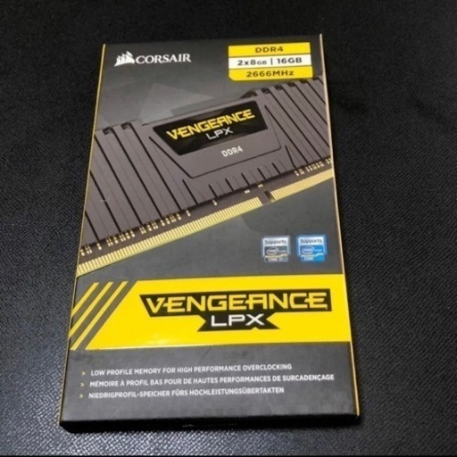 CORSAIR DDR4メモリ 2×8GB 16G 2666MHz