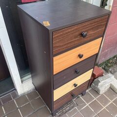 リサイクルショップどりーむ鹿大前店　No9384 タンス　衣類収納　オシャレ♪　コンパクトですっきり♪の画像