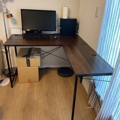 【無料】L字型オフィス机