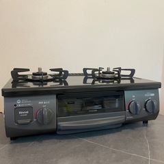 【美品】リンナイ ガスコンロ KG35NBKL 都市ガス 