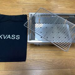 定価3,980円【未使用】KVASS バーベキューコンロ 折りた...