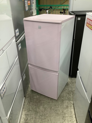 安心の6ヶ月保証付き！！ SHARP　2ドア冷蔵庫　SJ-14E3-KP  2016年製　137L
