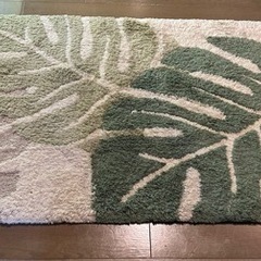 玄関マット 日本製 大きいマット 約65×110cm モンステラ...