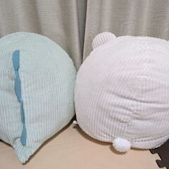 ★すみっコぐらし コーデュロイぬいぐるみXL プレミアム とかげ しろくま 2個セット★の画像