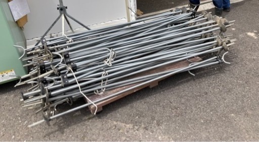 アルミ　はぜかけ棒と稲干台