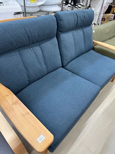 ジモティ来店特価!!　木枠ソファー　3人がけソファー　　J-0450